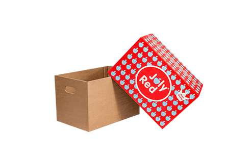 Bedrukte doos met deksel voor de industrie
